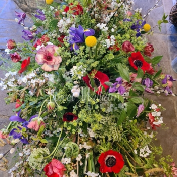 Meadow Wildflower Casket Spray